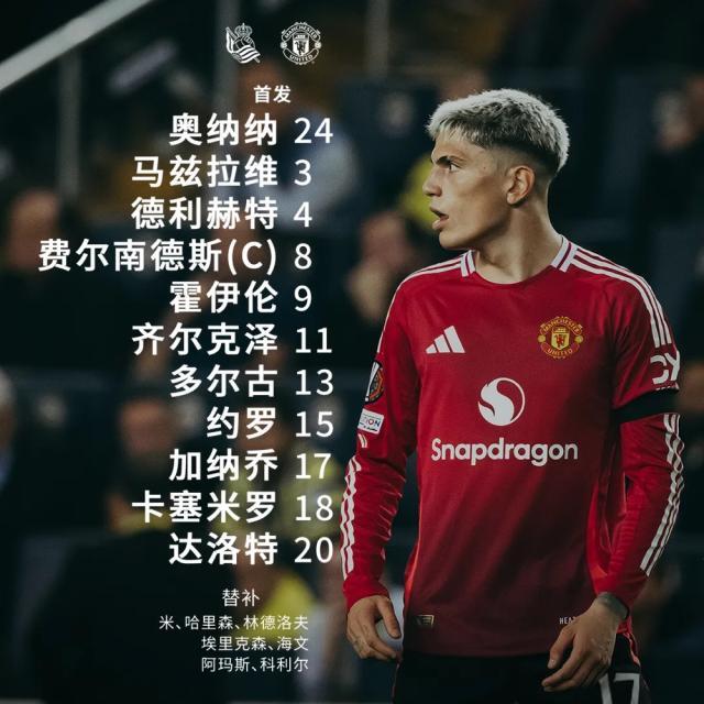 【欧联杯】齐尔克泽破门B费送点,曼联1比1客平皇社